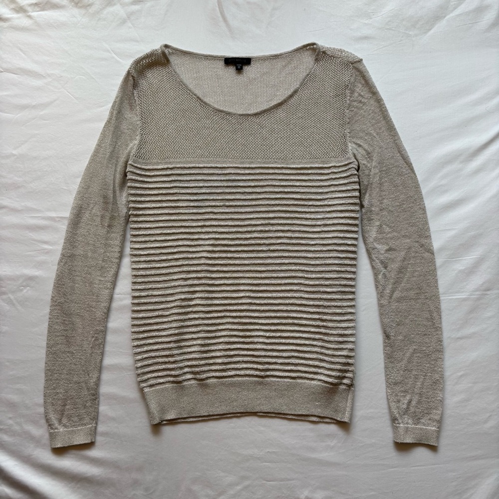 🔥LAST CHANCE🔥 Dynamite Light Beige Crew Neck Sweater